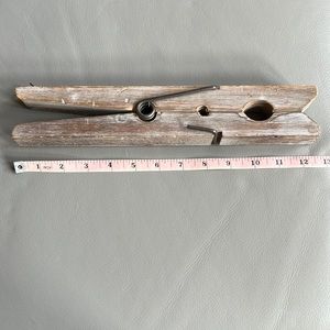Giant Rustic Clothespin Wallhanging